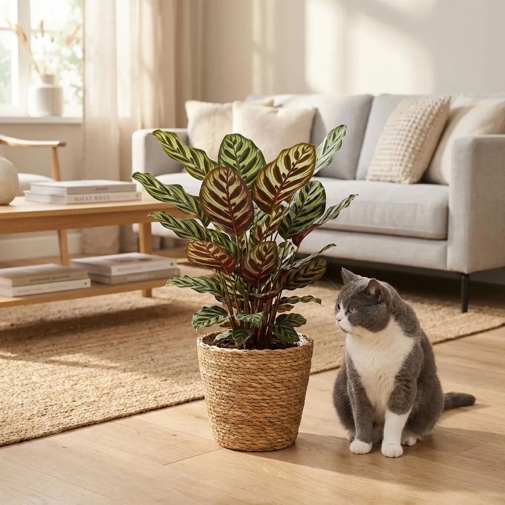 Plant and Stories Calathea Makoyana plante intérieur 70 cm paon