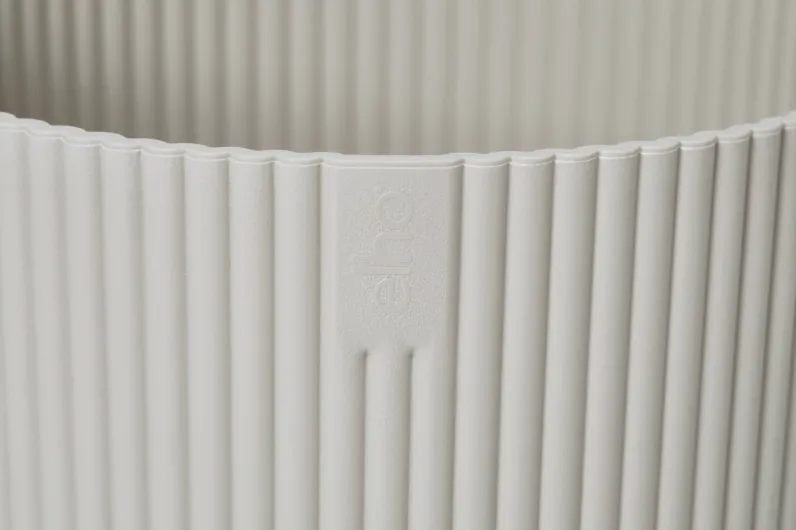 Elho Vibes Fold Rond cache-pot blanc soie 14 cm recyclé