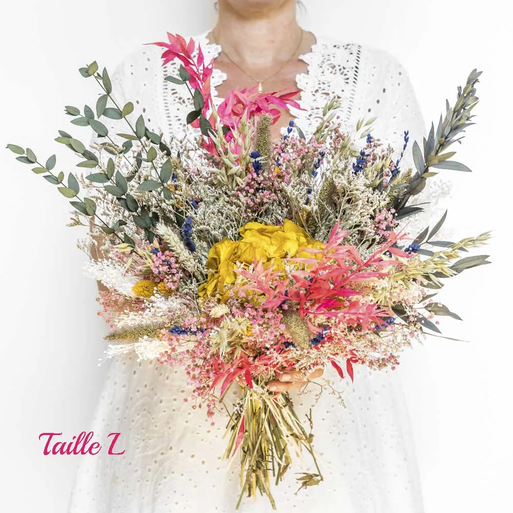 Réconciliation Végétale Marie bouquet fleurs séchées jaune