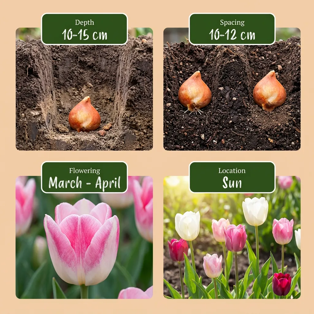 Plant and Stories Tulipe Pastel Tulipa bulbes 24 floraison mars