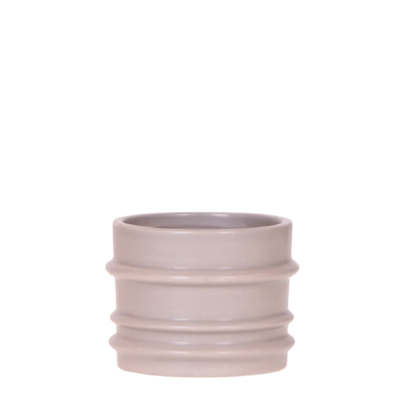 Plant and Stories cache-pot céramique épuré 9 cm blanc mat