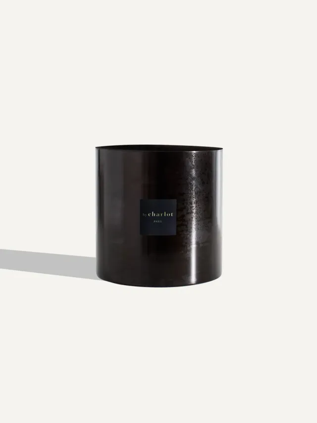 By Charlot Iconiques cache-pot métal noir graphite L