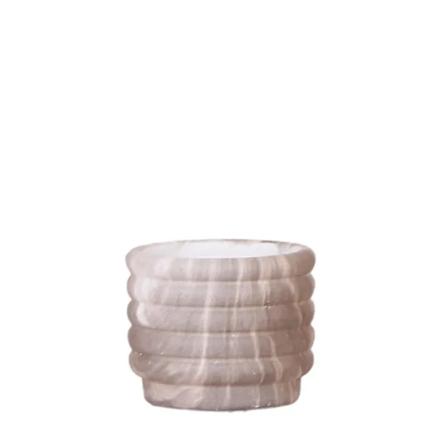 Plant and Stories Cache-pot céramique 9cm marbre foncé