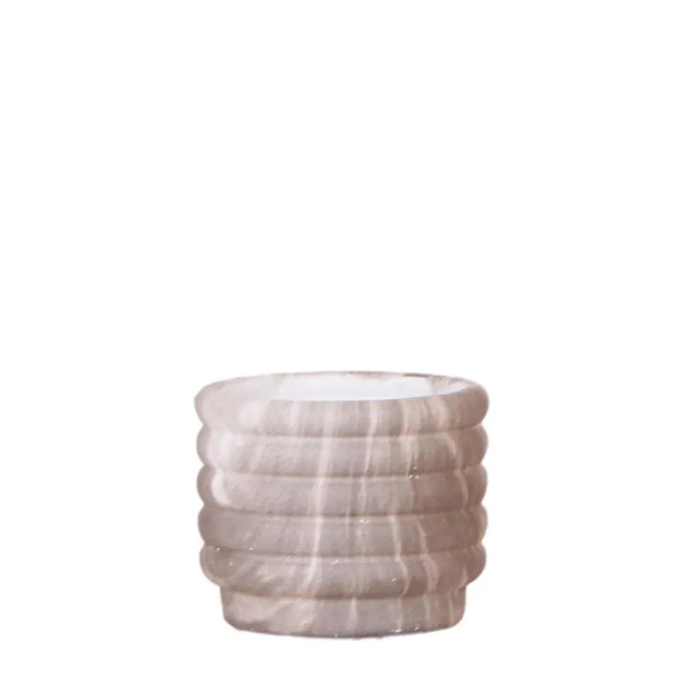 Plant and Stories Cache-pot céramique 9cm marbre foncé