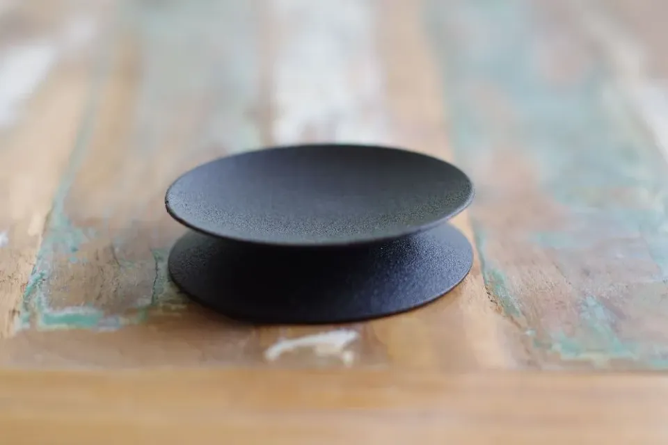Aquaphyte Double coupelle Ni support fer forgé noir