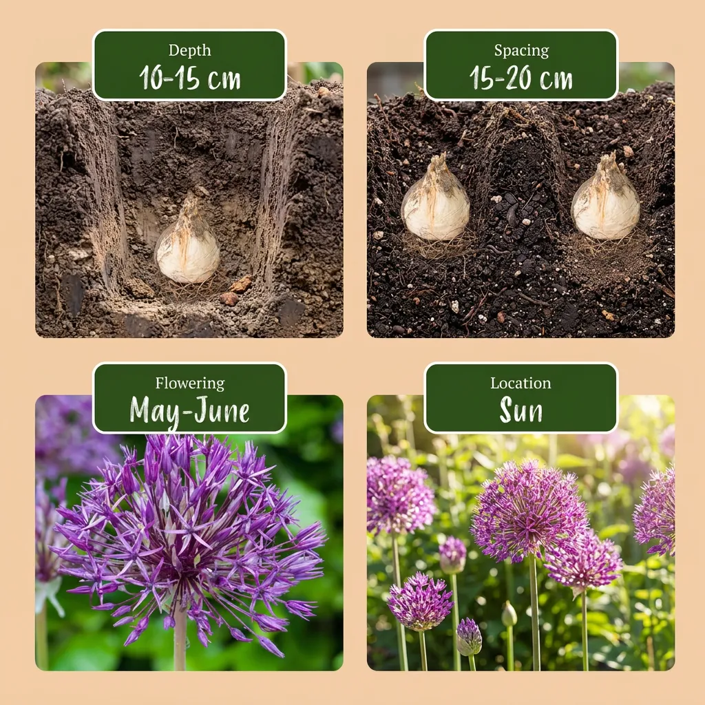 Plant and Stories Purple Rain ail ornement 80 bulbes violet