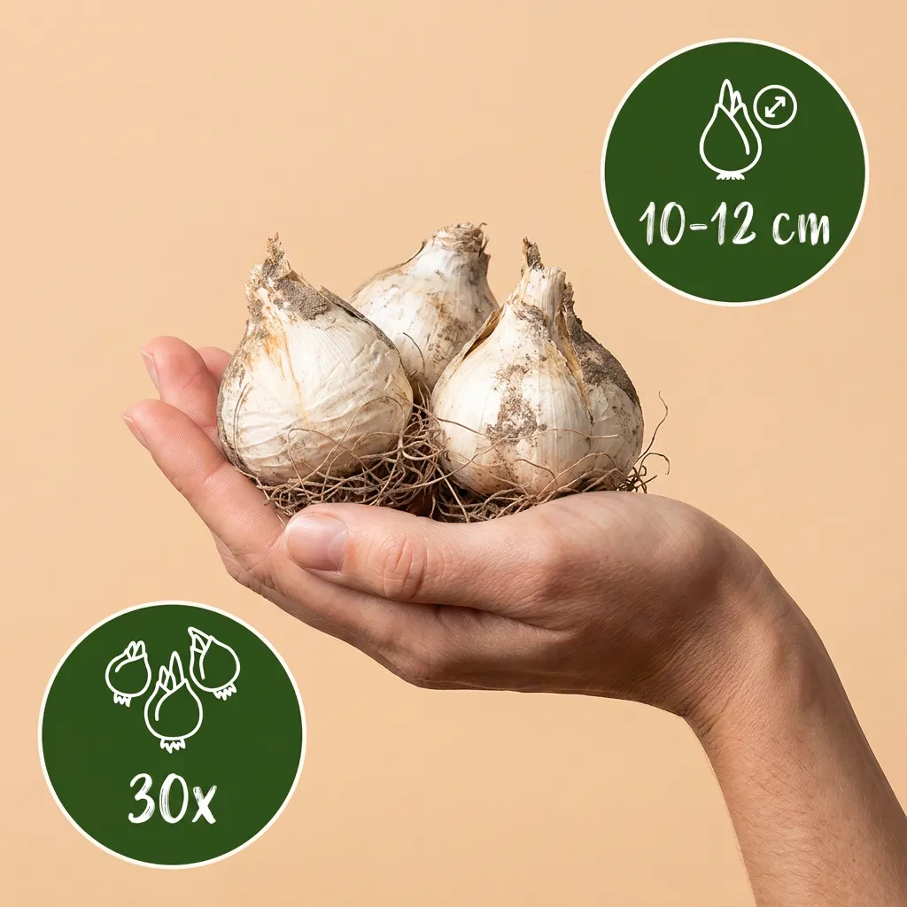 Plant and Stories Allium pourpre blanc bulbes 10/12 automne
