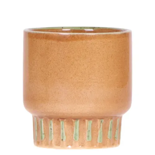 Kolibri Home Bold cache-pot céramique 9 cm bicolore rétro