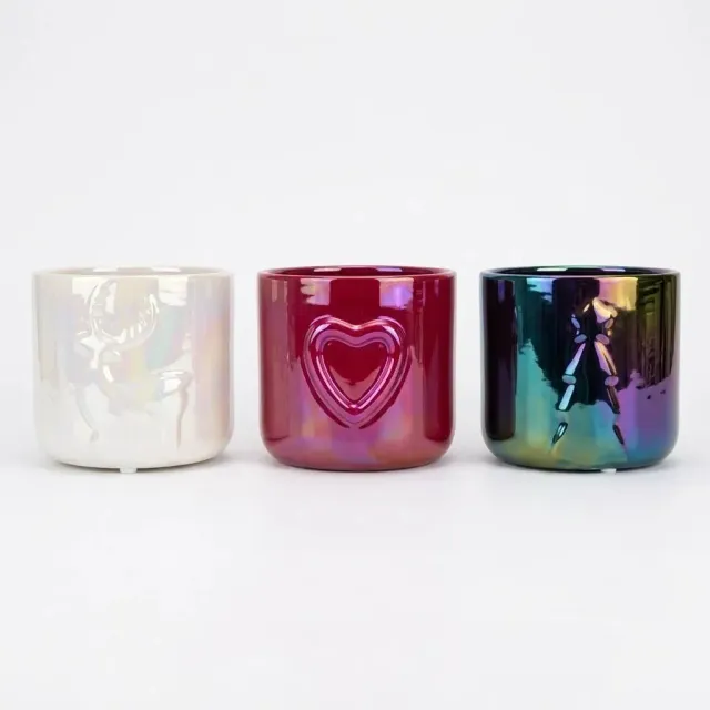 Plant and Stories Trio cache-pots céramique Noël 11 cm