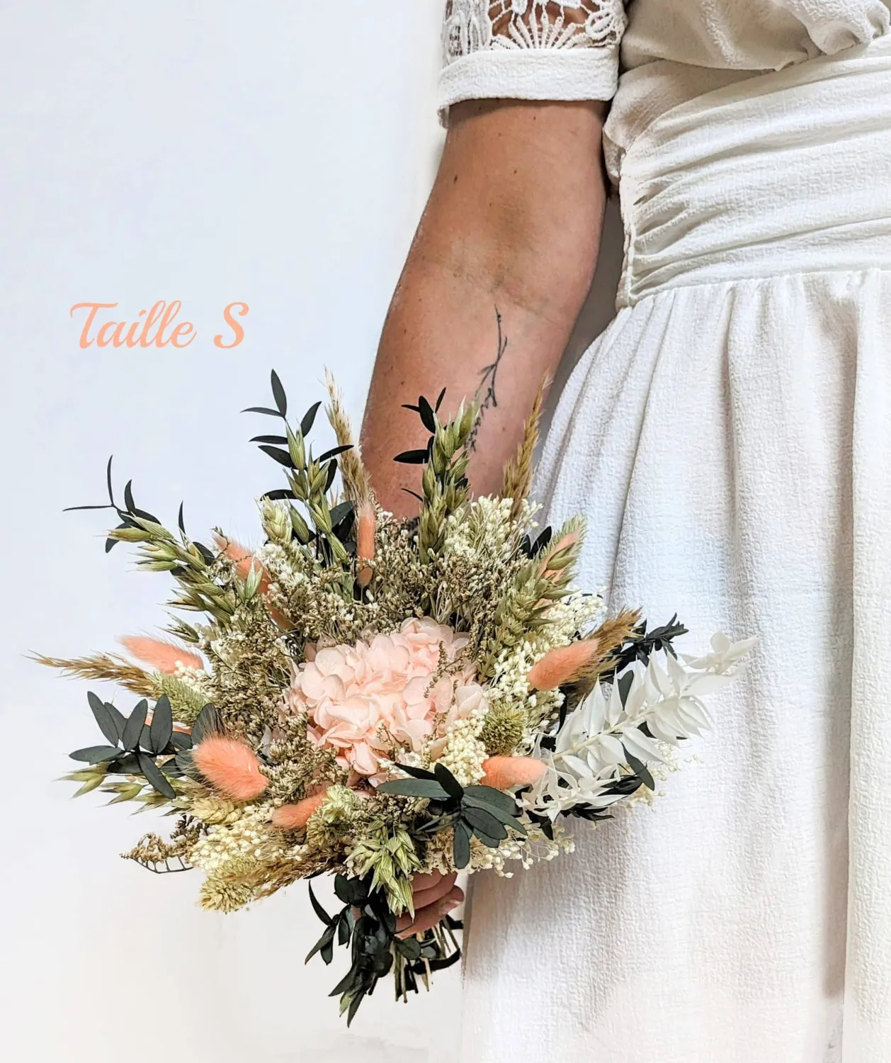 Réconciliation Végétale Lucette bouquet fleurs séchées rose melon