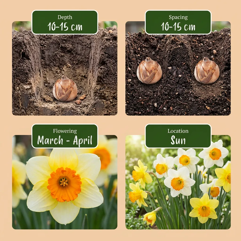 PLANT AND STORIES Narcisse grande couronne bulbes 30 bulbes