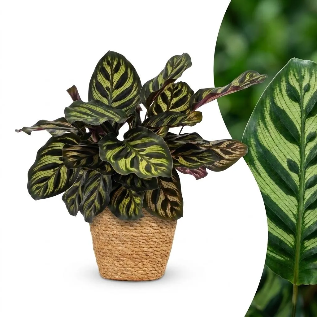 Plant and Stories Calathea Makoyana Plante Paon Pot 12cm