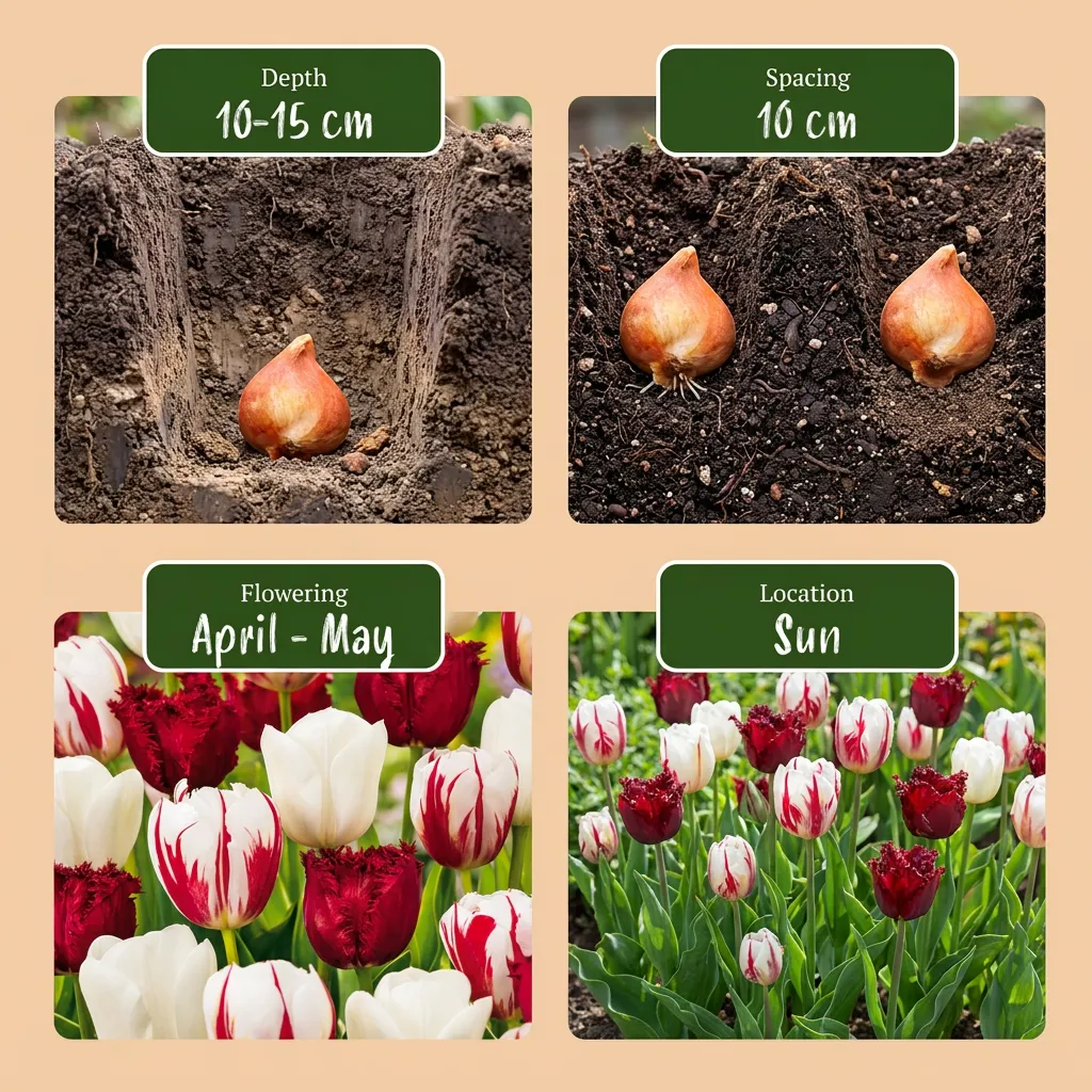 Plant and Stories Dutch Design tulipe bulbes 15 rose blanc