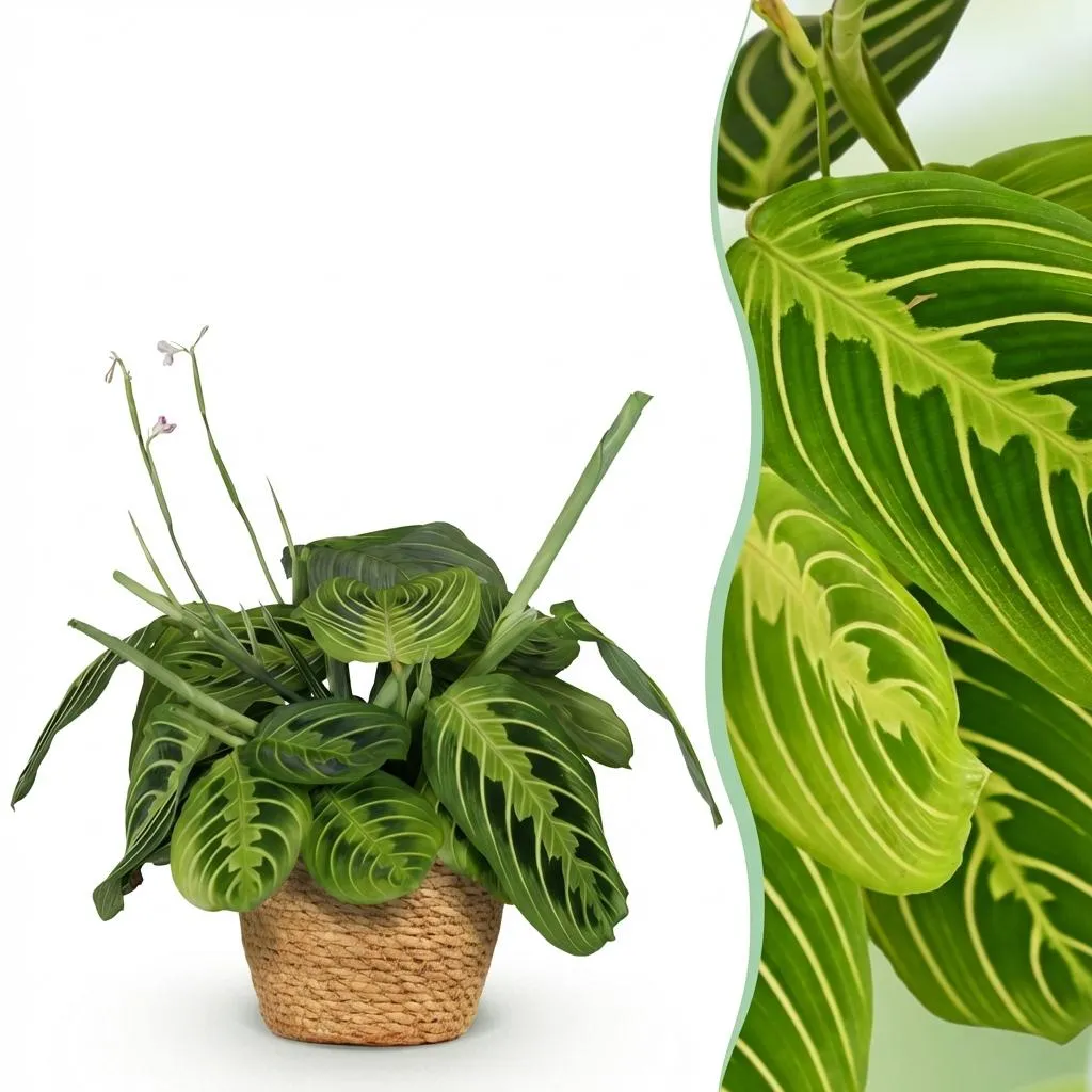 Plant and Stories Maranta Fascinator Lemon Lime plante pot 12 cm pet-friendly