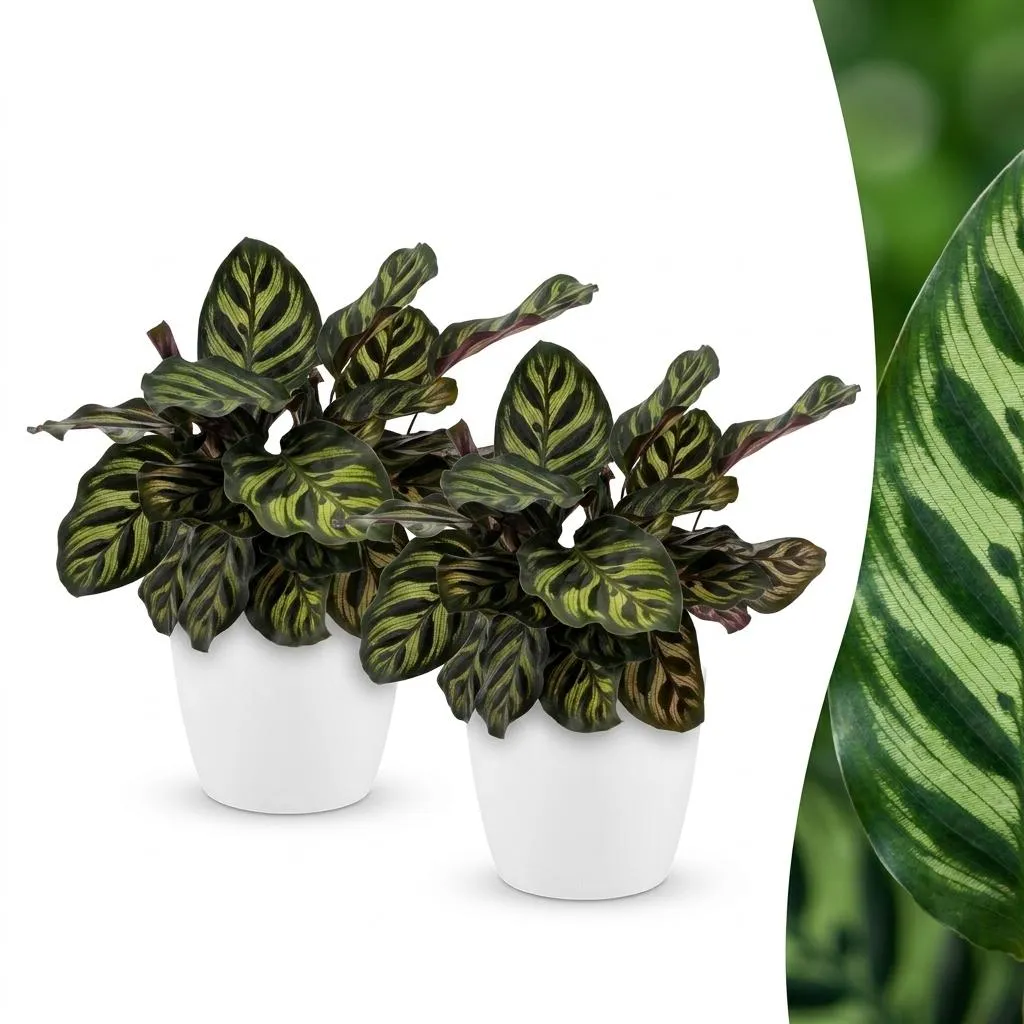 Plant and Stories Calathea Makoyana Plante Paon Pot 12cm