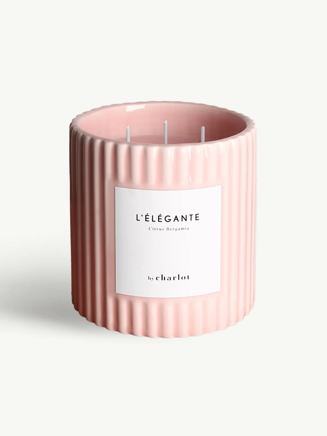 By Charlot L'Élégante grande bougie parfumée 3 mèches