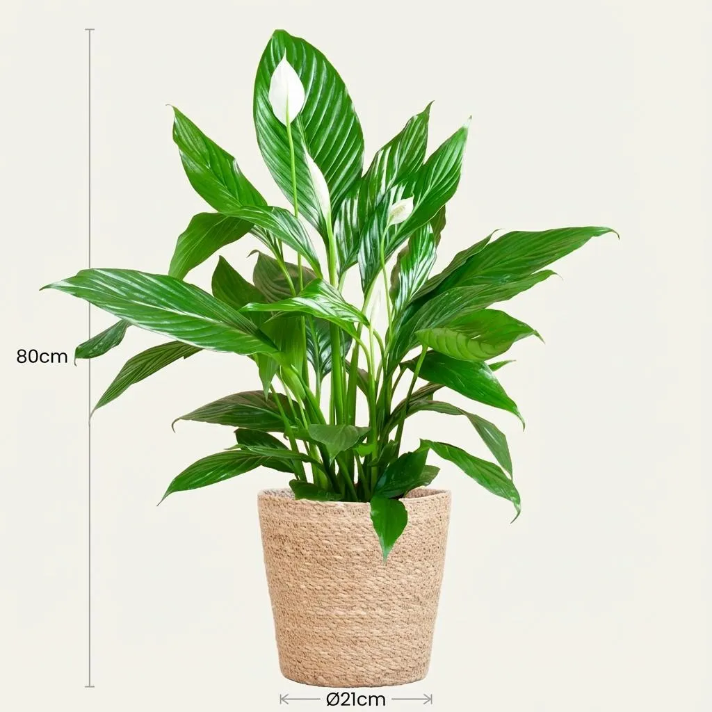 Plant and Stories Spathiphyllum fleur de lune 19 cm