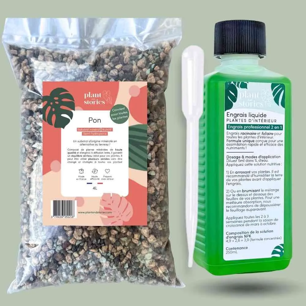 Plant and Stories duo pon substrat minéral + engrais hydroponique