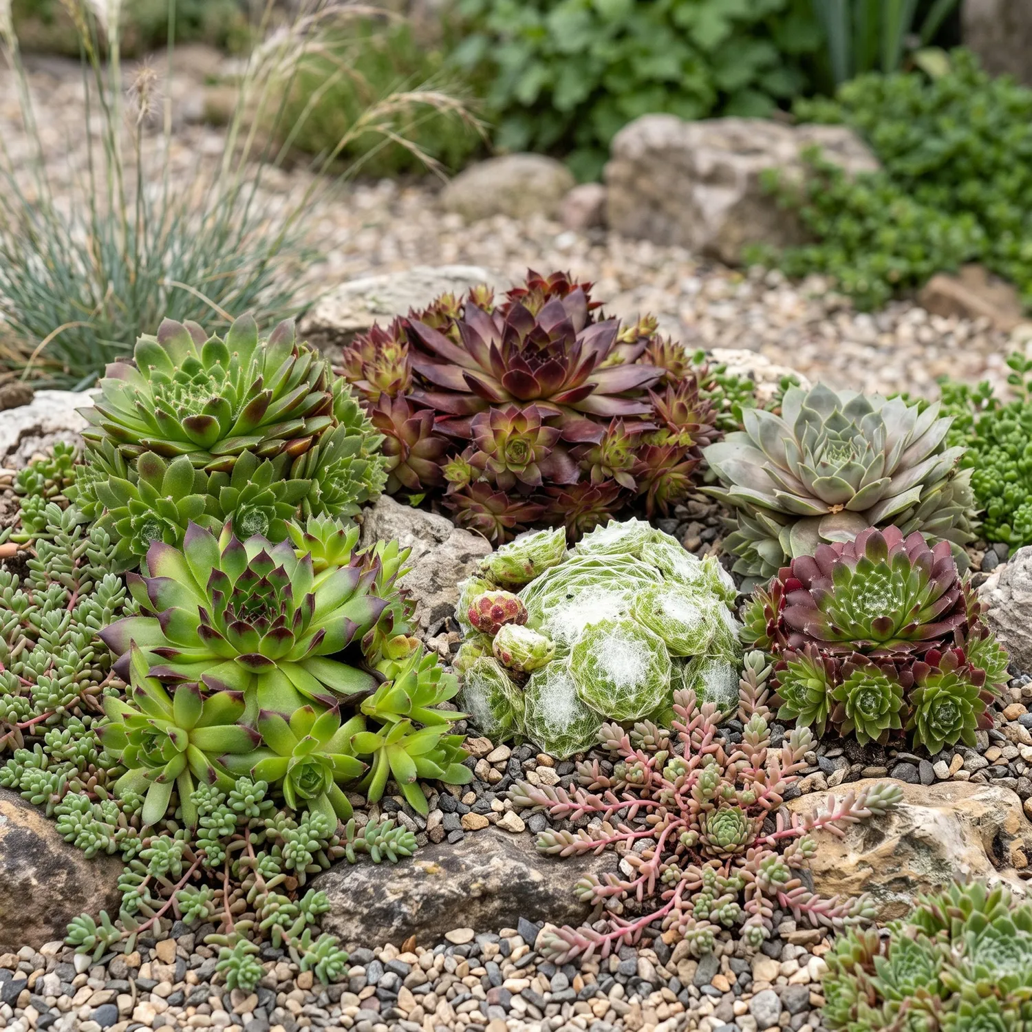 Plant and Stories Joubarbe Big Sam succulente lot 6 pot 7cm