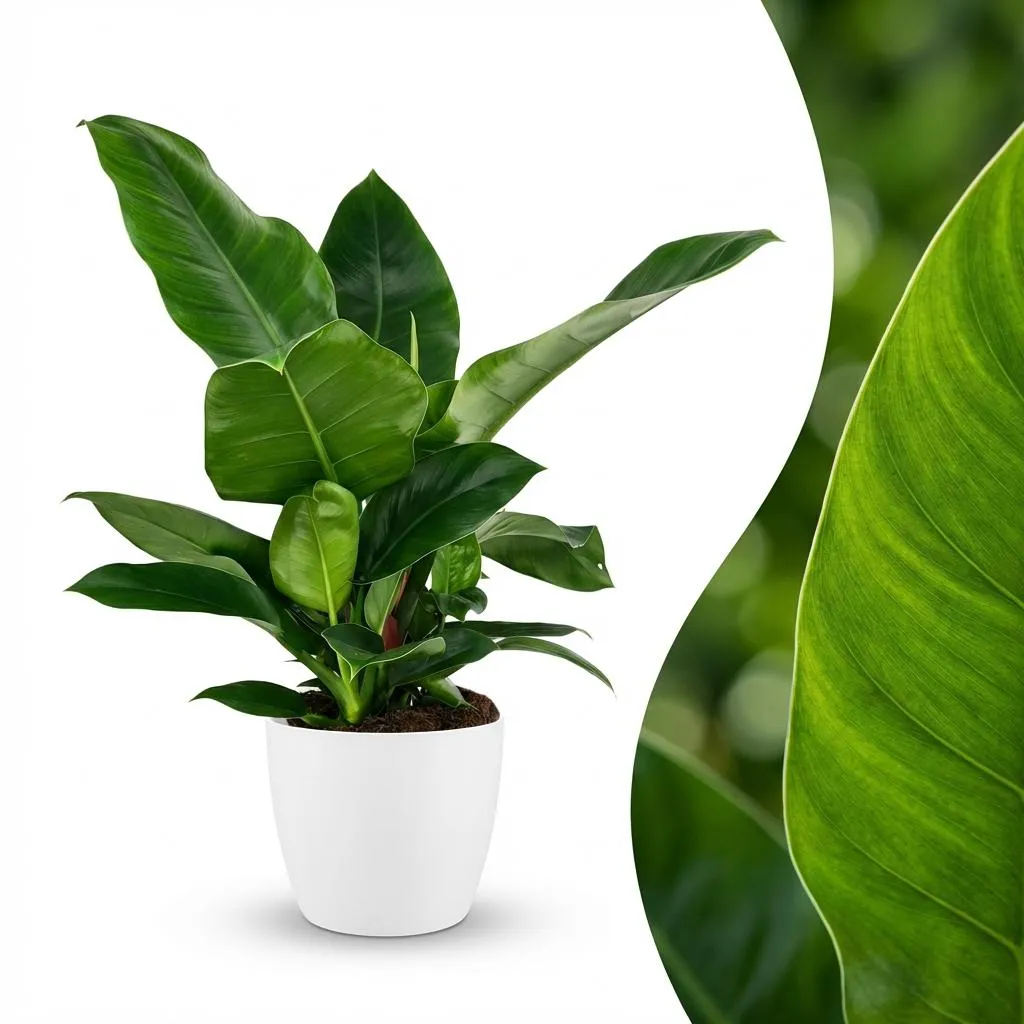 Plant and Stories Imperial Green philodendron vert pot 19 cm
