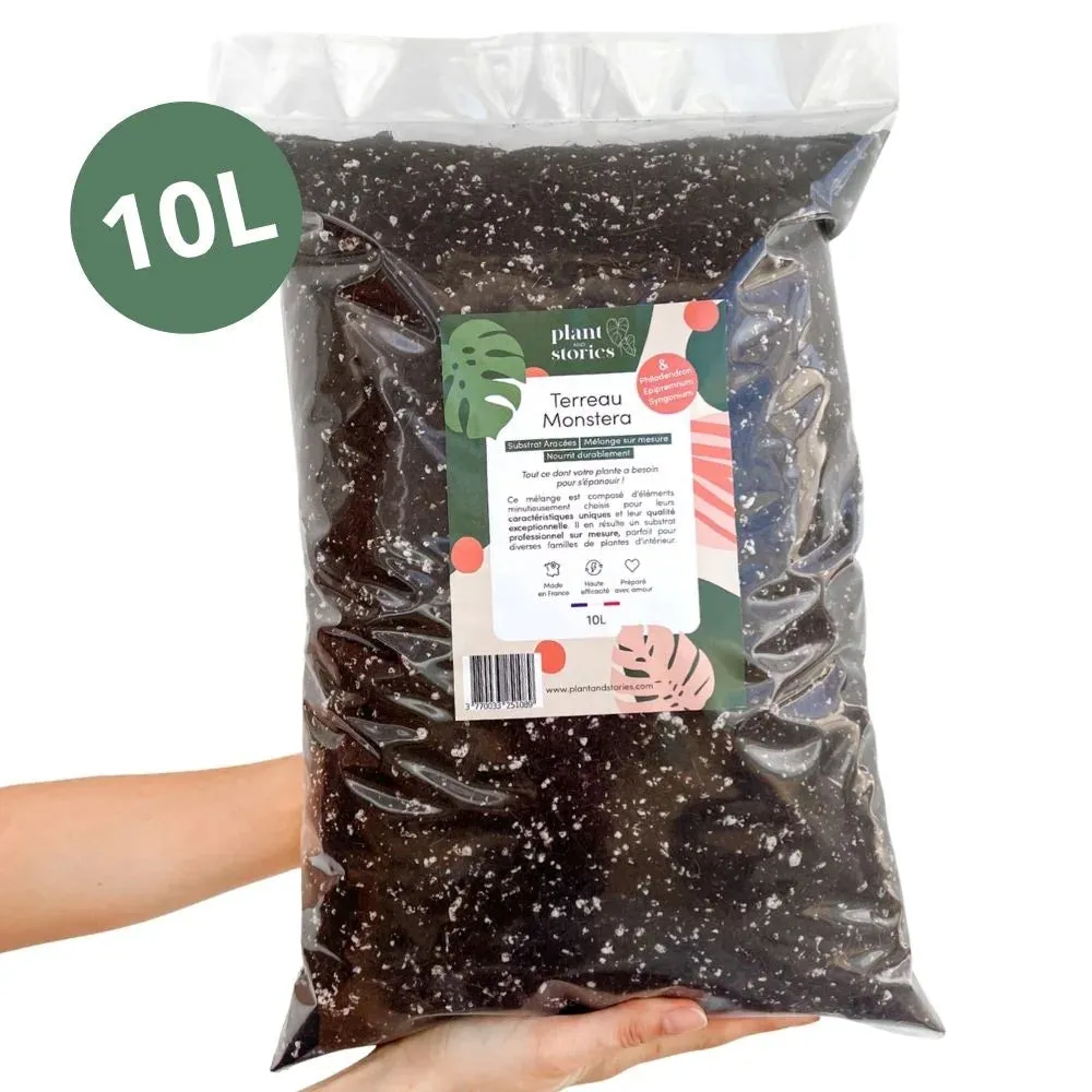 Plant and Stories terreau monstera substrat aracées 4L mycorhizes