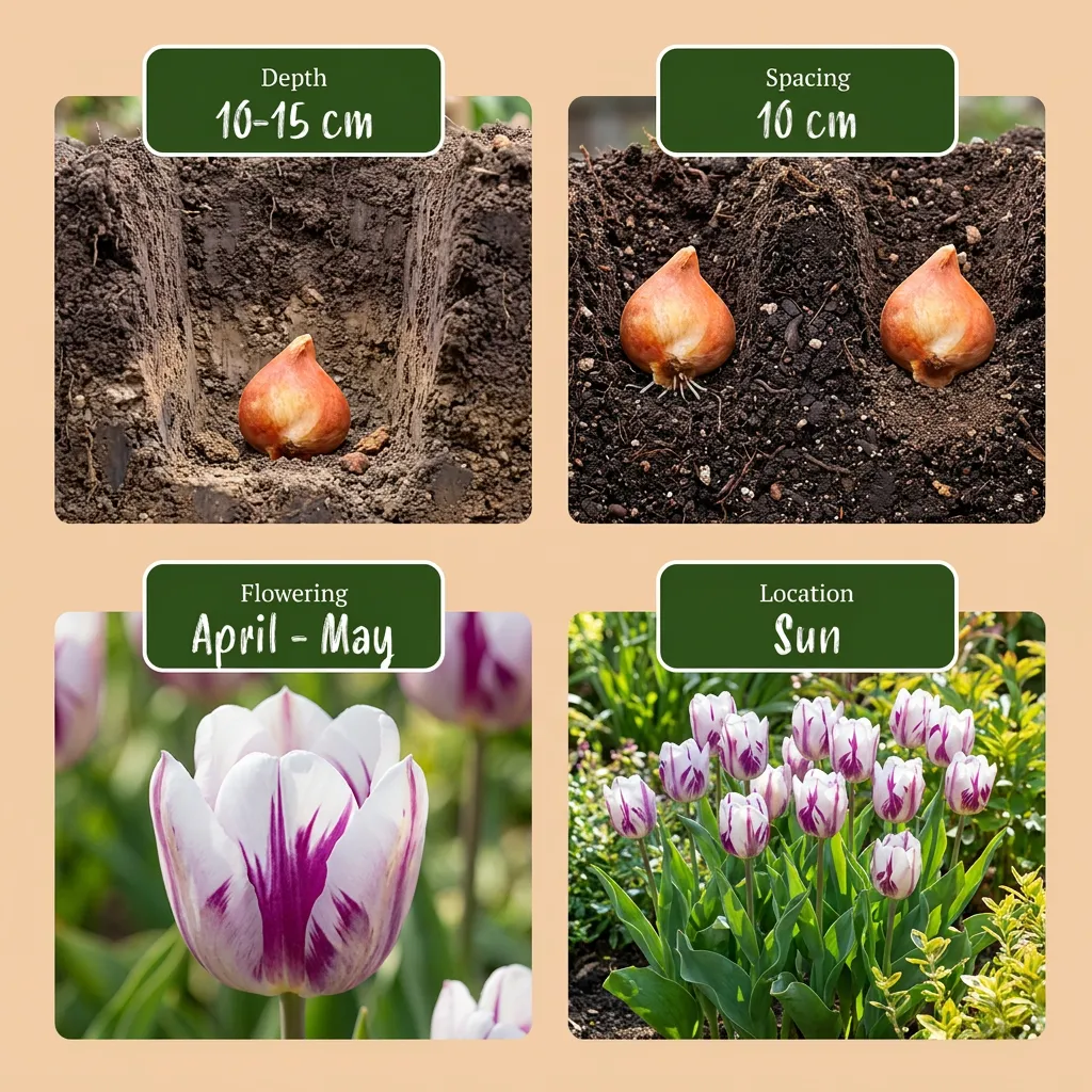 Tulipe Flaming Flag 15 bulbes calibre 11/12 bicolore