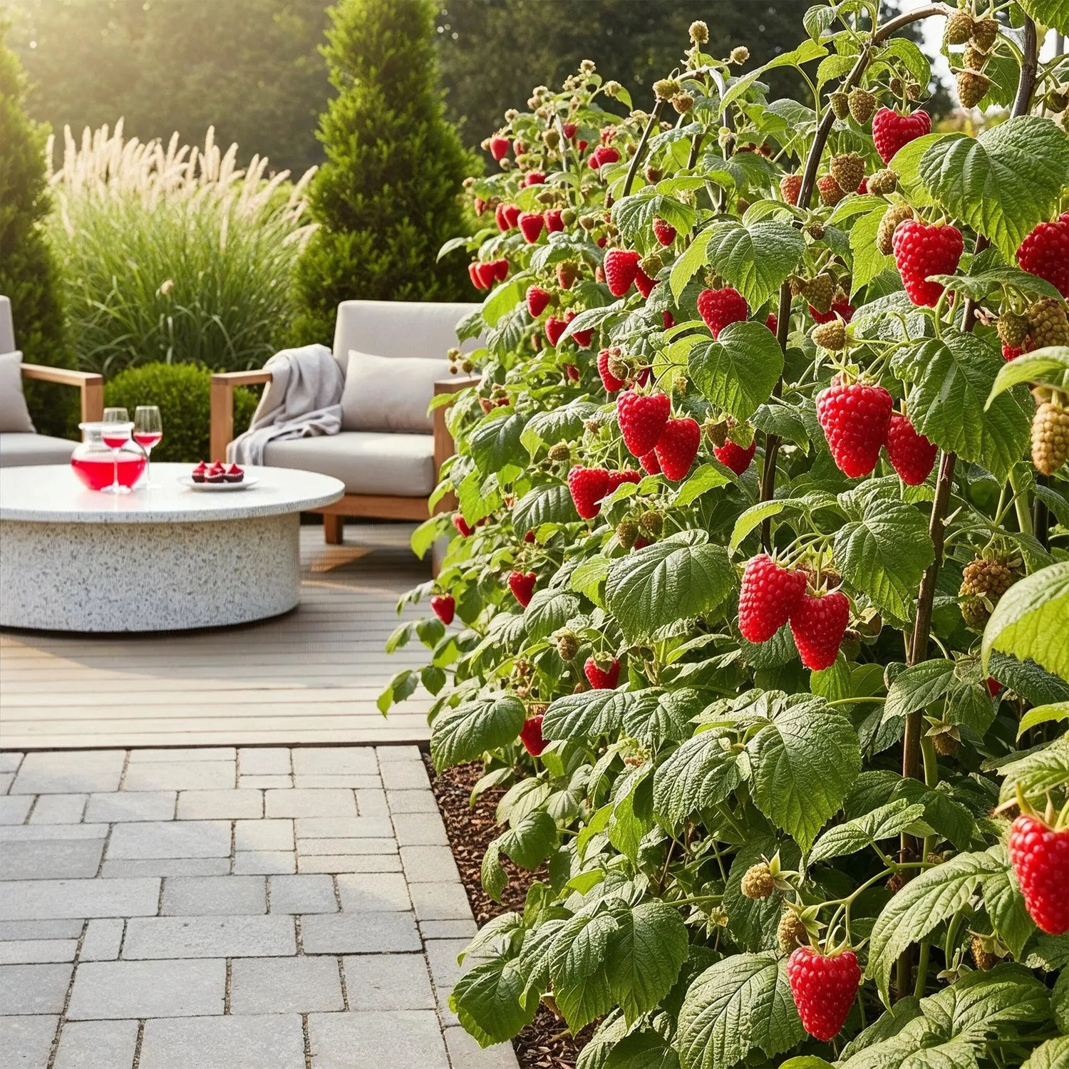 Plant and Stories Framboisier Heritage pot 9cm 3 plants