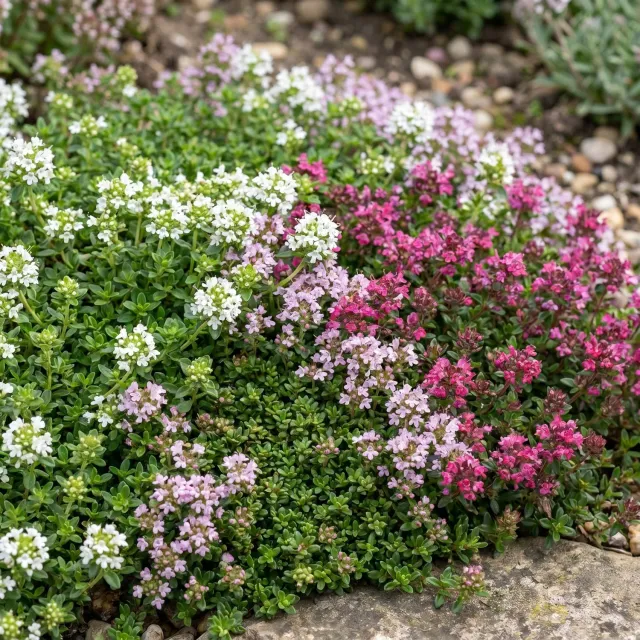 Plant and Stories Thym tricolore aromatique lot 6 pot 11 cm vivace