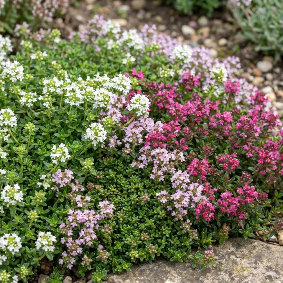 Plant and Stories Thym tricolore aromatique lot 6 pot 11 cm vivace