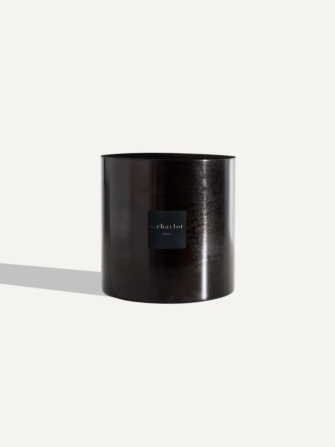 By Charlot Métal mat cache-pot noir onyx 18 cm