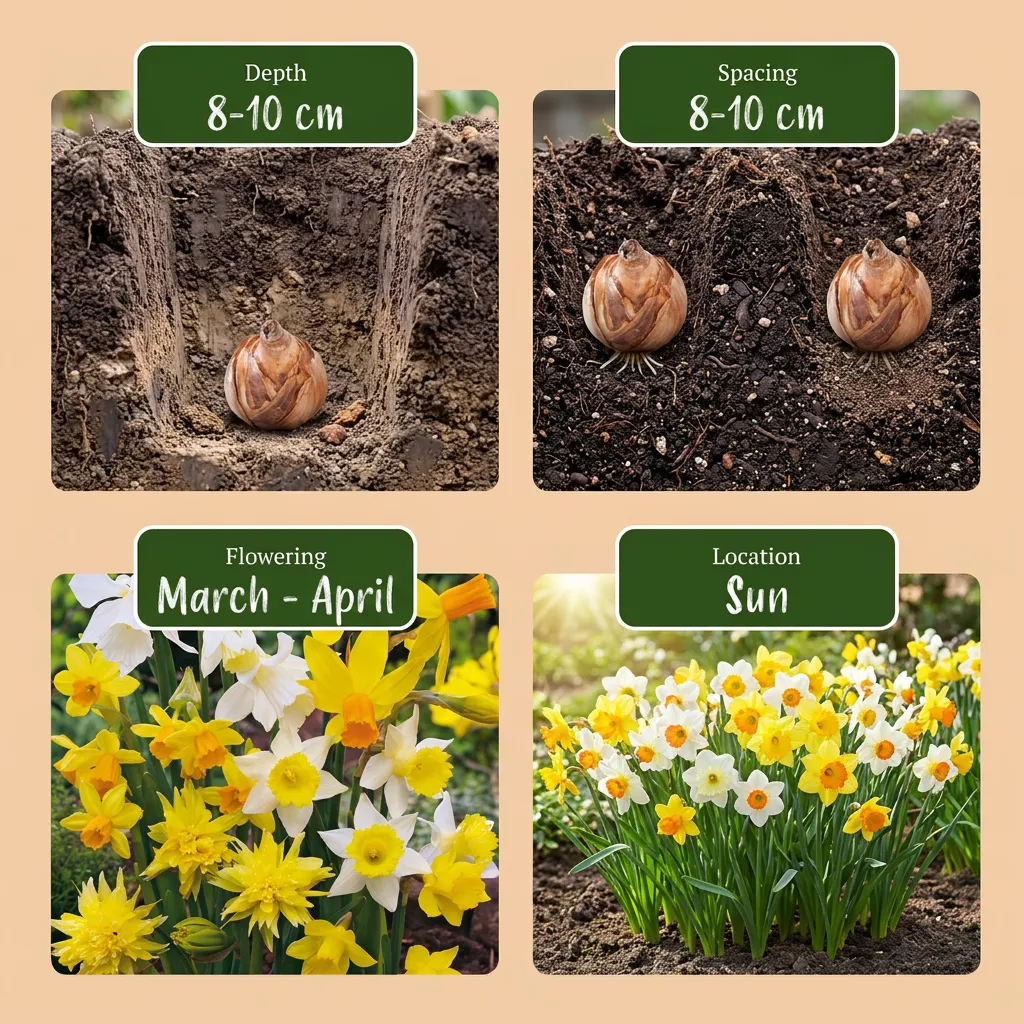 Plant and Stories Narcisse Botanique en Mélange bulbes 40 bulbes jaune