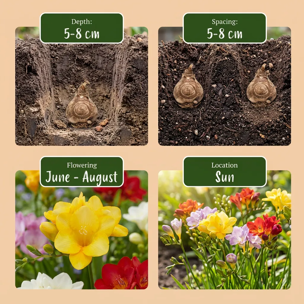 Plant and Stories Freesia Double bulbes en mélange 80 bulbes