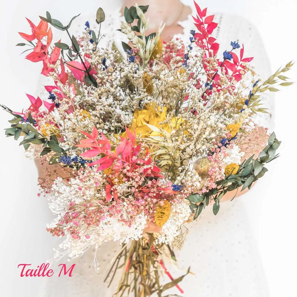 Réconciliation Végétale Marie bouquet fleurs séchées jaune
