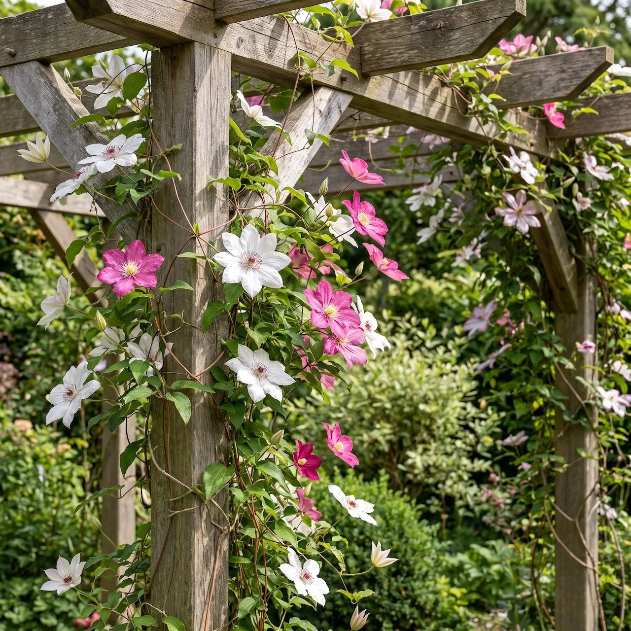 Plant and Stories Clématite Duo grimpantes 2 plants rose
