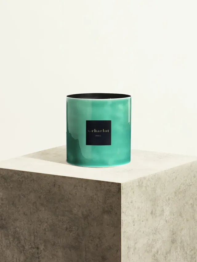 By Charlot Vert amazonite cache-pot métal 14 cm vert