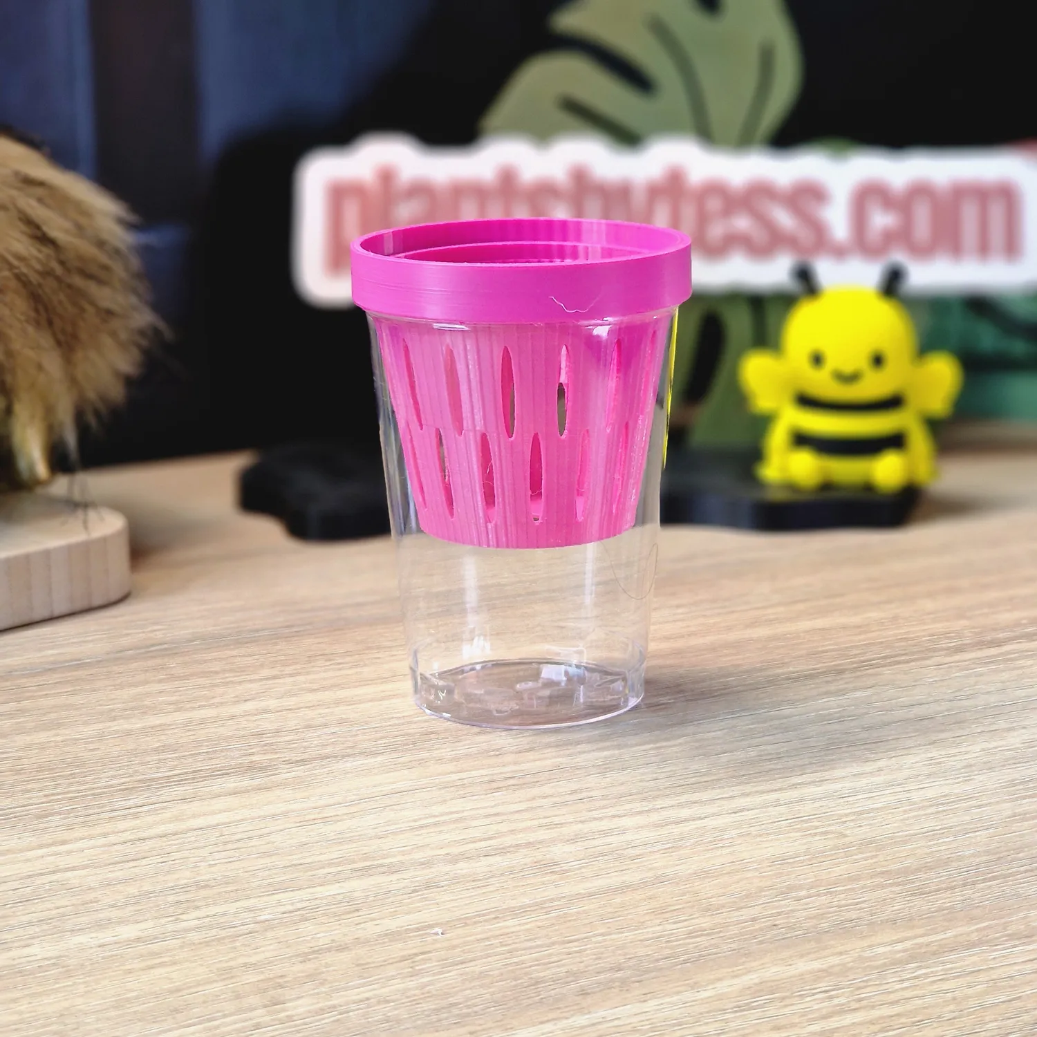 plant.ess Midi Sips pot intérieur transparent 7,5 cm