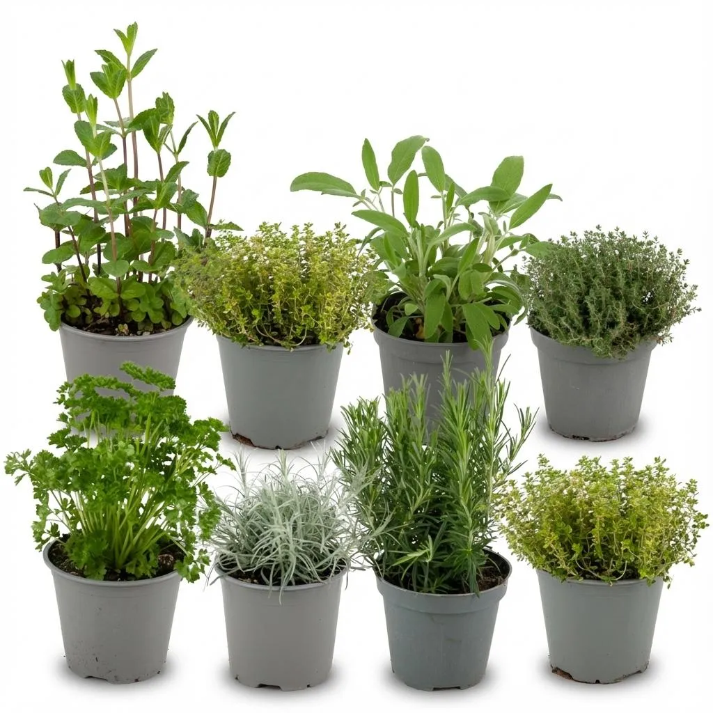 Plant and Stories Mélange Herbes Aromatiques Lot 8 Pot 12cm