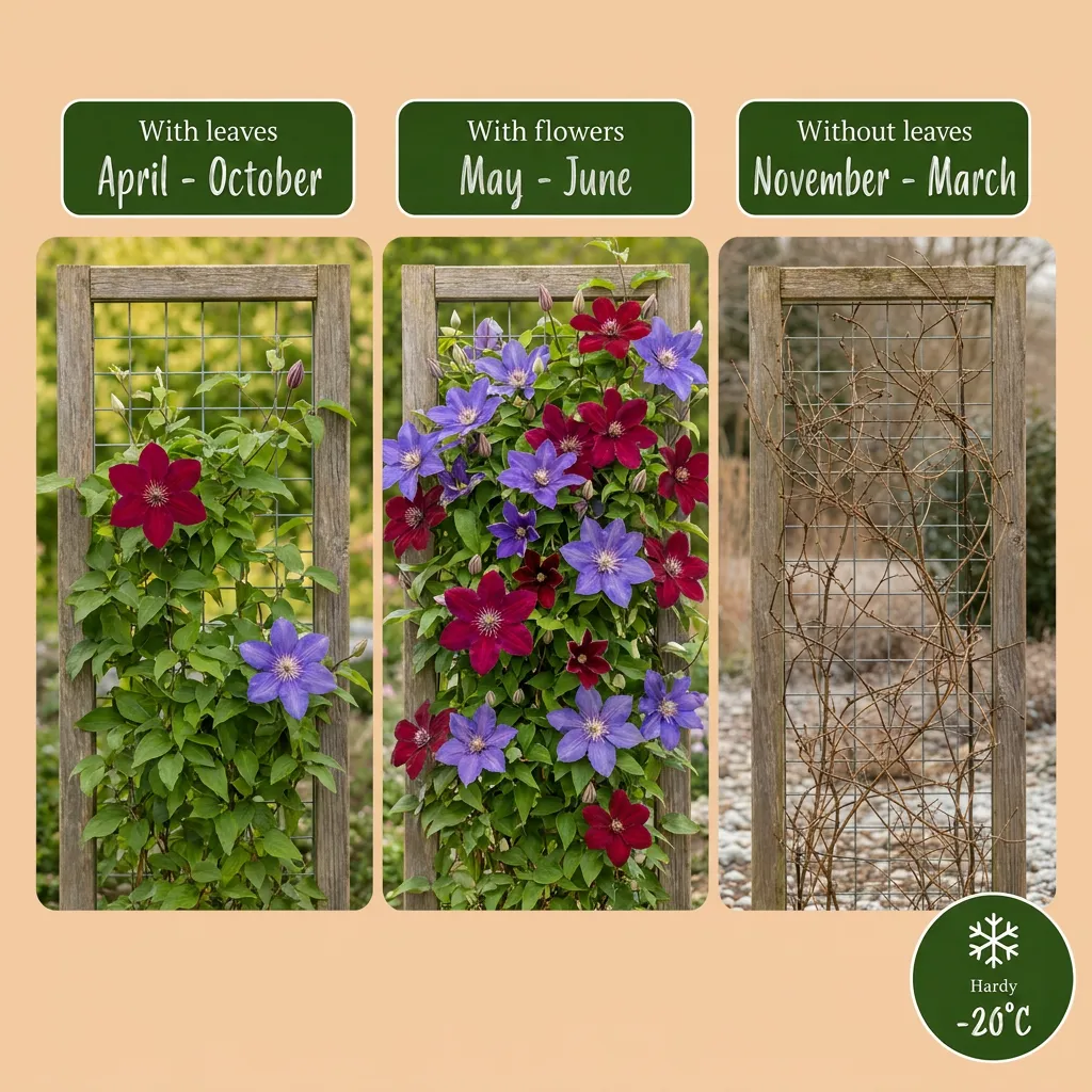Plant and Stories Clematis Duo Bleu Rouge grimpante lot 2 plants