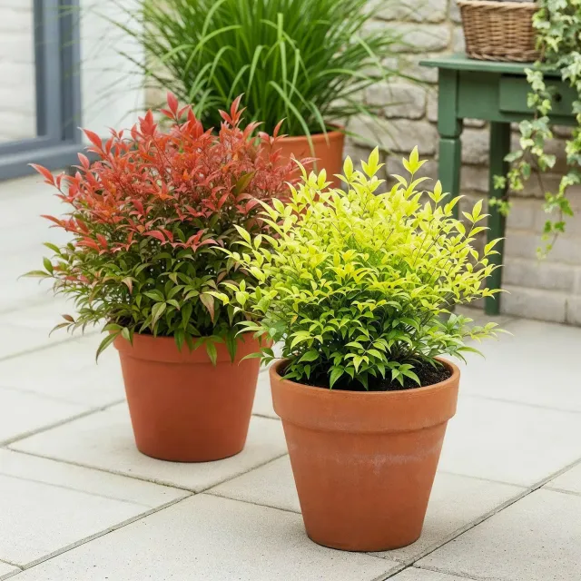 Plant and Stories Nandina bambou sacré 2 plants pot 17 cm