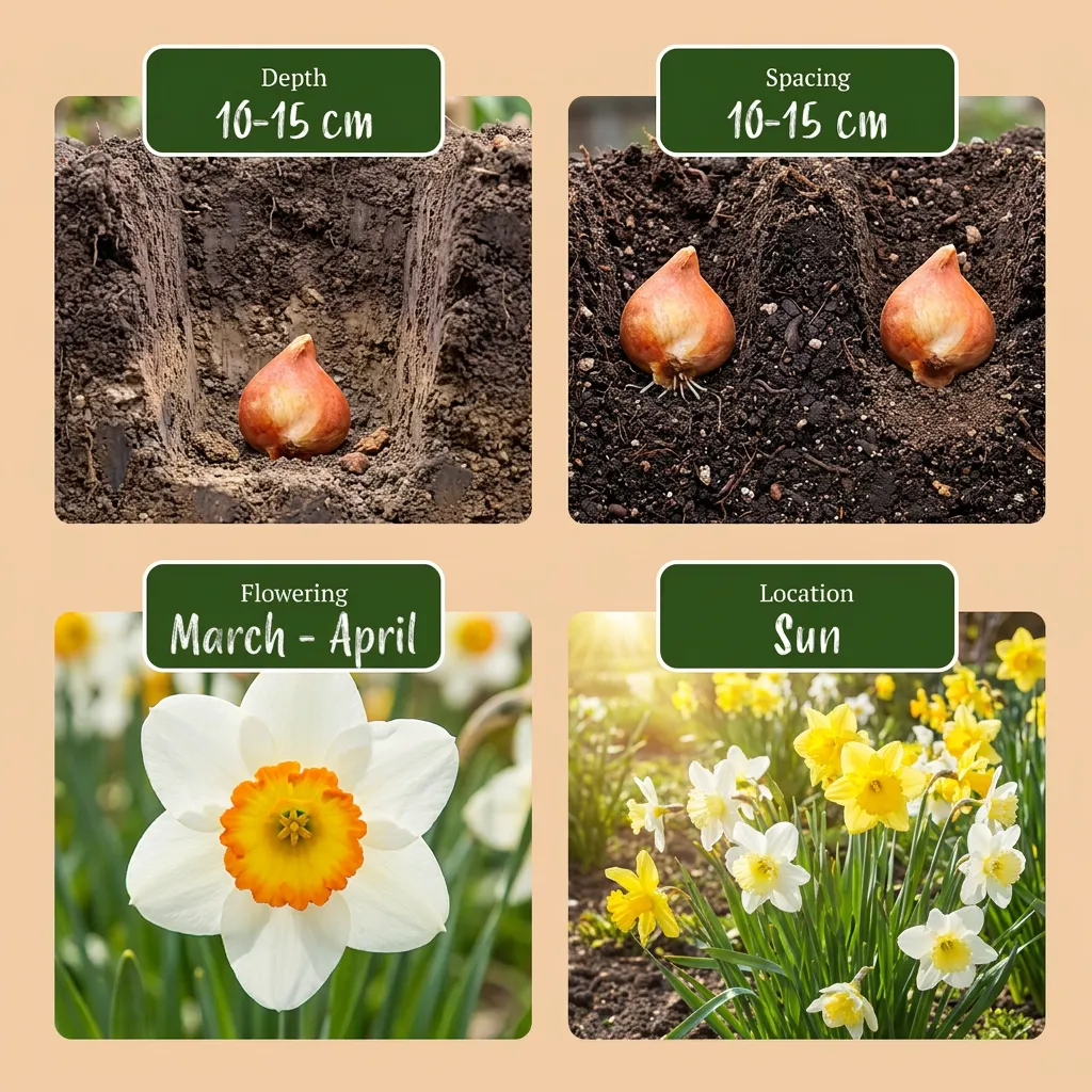 Plant and Stories Narcissus narcisse mélange 40 bulbes 10/12 jaune