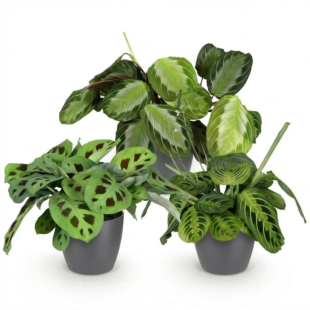 Plant and Stories Maranta Mix Silverband Lemon Lime pot 12cm pet-friendly