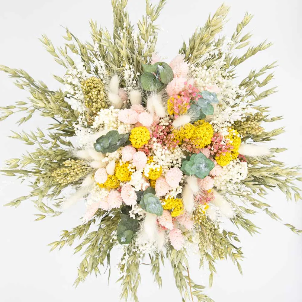 Réconciliation Végétale Joséphine bouquet fleurs séchées XXL rose