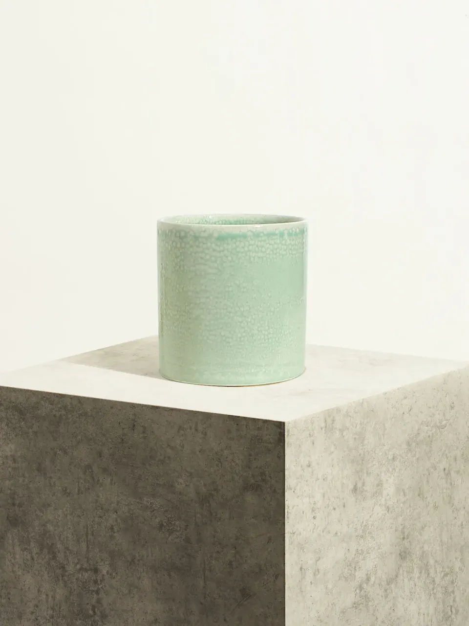 By Charlot Vert d'eau cache-pot céramique 14 cm
