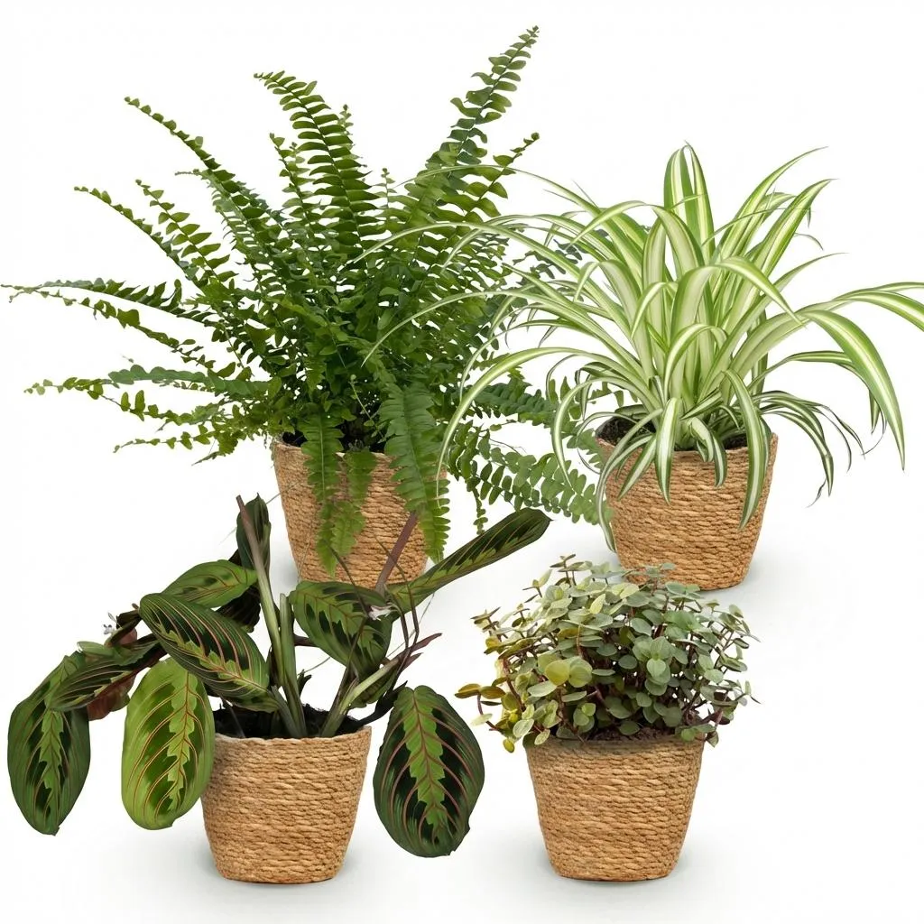Plant and Stories Box Pet-Friendly 4 plantes pot 12cm sans cache-pot