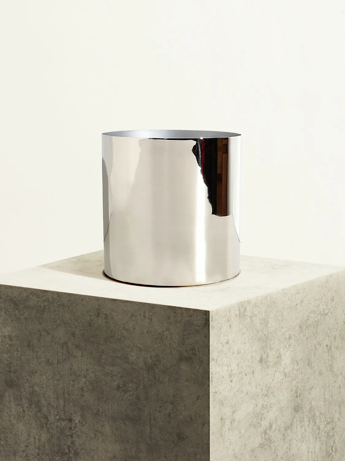 By Charlot Iconiques Nickel cache-pot métal argent brillant 18 cm