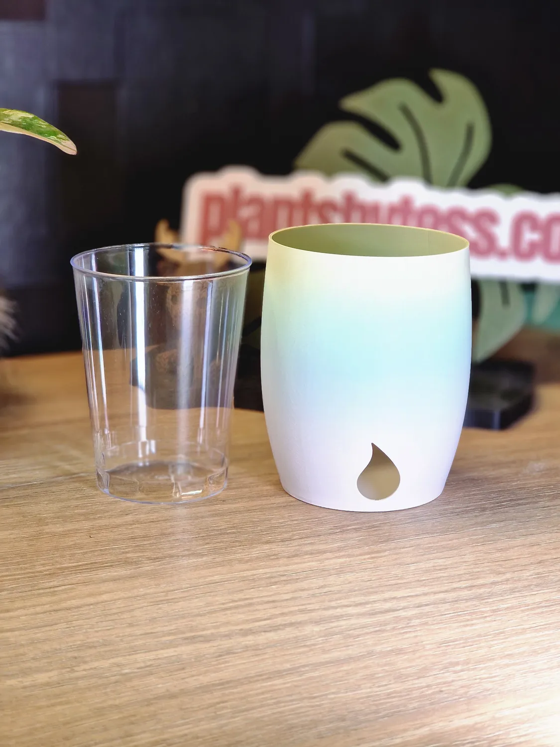 plant.ess MIDI SIPS cache-pot 10x9 cm Champagne Silk imprimé 3D