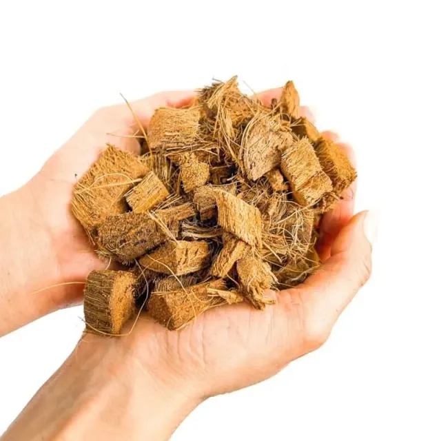 Brique coco éclats fibres substrat compressé naturel pH neutre