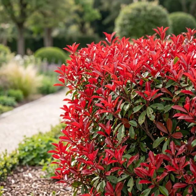 Plant and Stories Photinia Little Red Robin haie 8 plants persistante