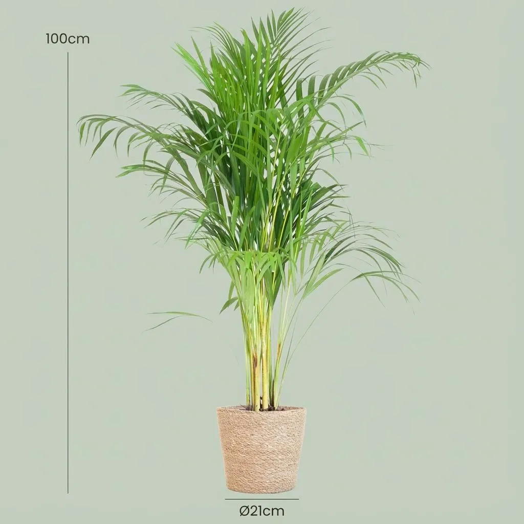 PLANT AND STORIES Dypsis Lutescens Areca palmier pot 21 cm 90 cm