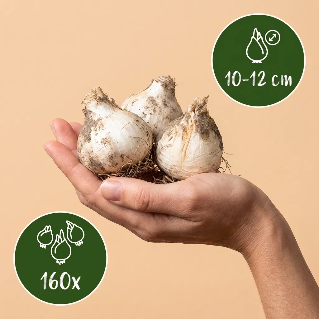 Plant and Stories Ail de Sicile Allium bulbes 40 calibre 10/12 cloche